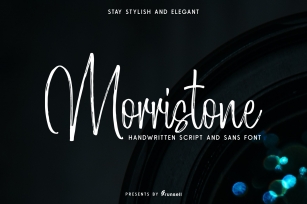 Morristone Script  Sans Font Download
