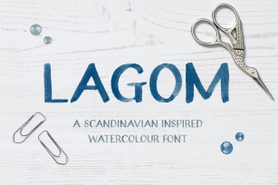 Lagom Watercolour Display Font Download