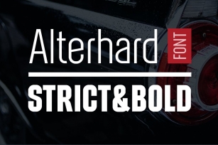 Alterhard Condensed Strict Font Download