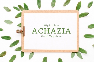 Achazia Serif Family Pack Font Download