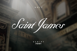 Saint James /The Blessed Script Font Download