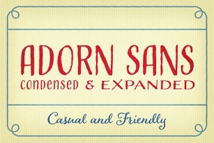 Adorn Sans Expanded Font Download