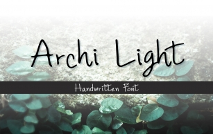 Archi Light Font Download