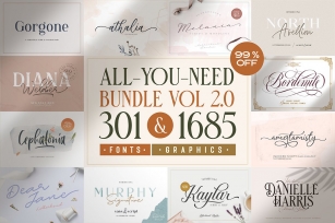 ALL-YOU-NEED BUNDLE VOL 2.0! Font Download