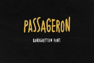 Passageron Handwritten Font Download