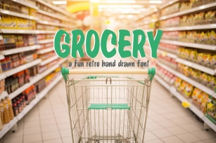 Grocery Hand Drawn Font Download
