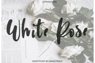 White Rose| Sale 90% Off Font Download