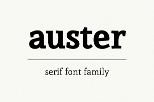 Auster Font Download