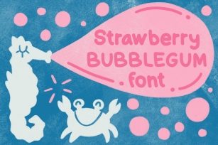 Strawberry Bubblegum font Font Download