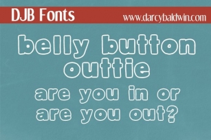 DJB Belly Button Outtie Font Download