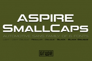 Aspire SmallCaps Family Font Download