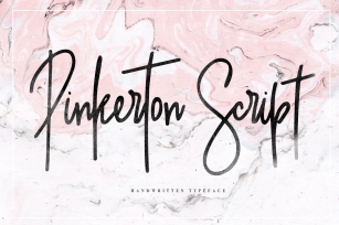 Pinkerton Script + Extras Font Download