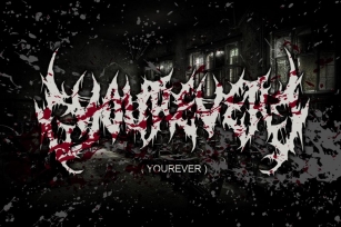 YOUREVER ( BRUTAL DEATH METAL FONT ) Font Download