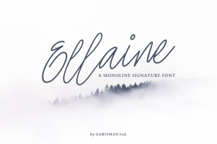 Ellaine Monoline Signature Font Download