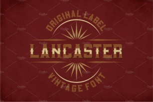 Lancaster Vintage Typeface Font Download