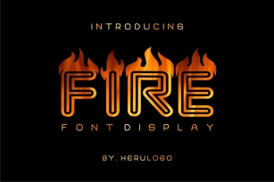 FIRE display Font Download