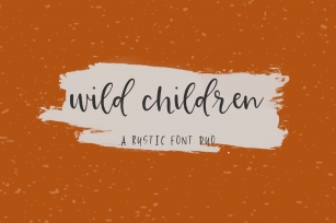 Wild Children Rustic Duo Font Download