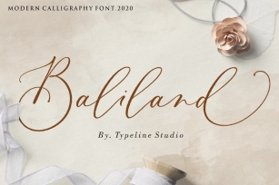 Baliland Modern Calligraphy. Font Download