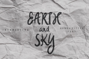 Earth and Sky Font Download