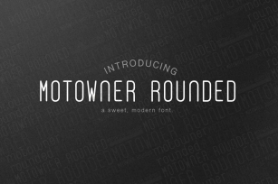 Motowner Rounded Font Download
