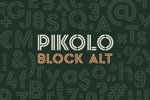 Pikolo Block Alt Font Download