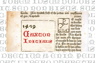 1479 Caxton Initials Font Download