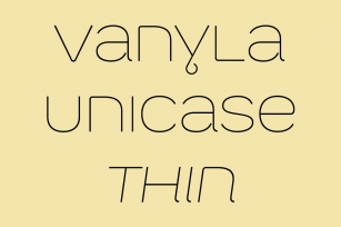 Vanyla 4F Unicase Thin Font Download