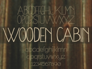 Wooden Cabin Font Download