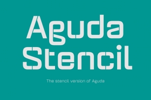 Aguda Stencil Family Font Download