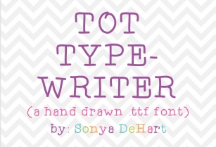 Tot Typewriter a Hand Drawn Font Download