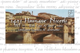 1431 Humane Niccoli OTF Font Download