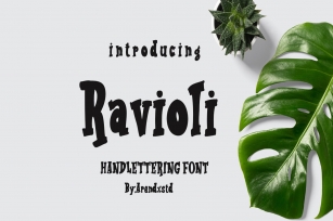Ravioli Display 2 Style Font Download