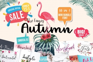 33 The Fancy Autumn Bundle Font Download