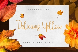 Delicious Yellow Script Font Download