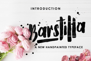 Barstilla Handpainted Typeface Font Download