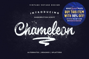 Chameleon • Impressive Brush Script Font Download