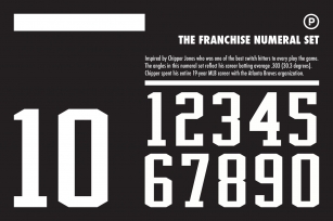The Franchise Numeral Set Font Download