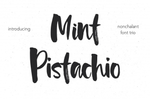 Mint Pistachio Trio Font Download
