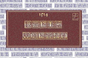 1514 Paris Verand Initials Font Download