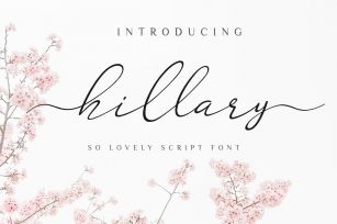 hillary lovely script Font Download