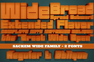 Sackem Wide Family Font Download