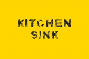 Kitchen Sink Typeface Font Download