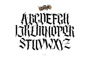 Gothic alphabet. Vector! Font Download