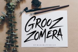 Grooz Zomera Brush Font Download