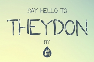 Theydon a hand drawn font Font Download