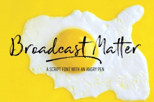 Broadcast matter Font Download