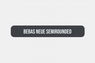 Bebas Neue SemiRounded Font Download