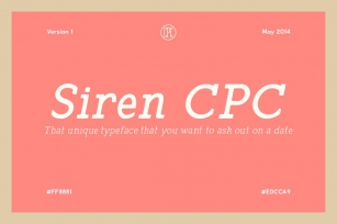 Siren CPC Font Download