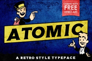 ATOMIC Typeface Font Download