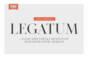 Legatum font family (5 fonts) Font Download
